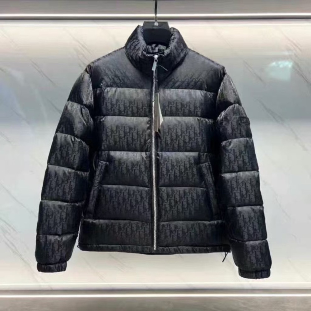 Dior Black Monogram Puffer Jacket